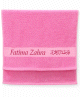  Grande Serviette de toilette rose personnalisable avec prénom/message (50 x 100 cm) - 100% coton