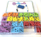 Boite alphabet arabe lettres magnetiques (350 pieces multicolore) et tableau magnetique (avec feutre effacable)