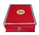 Grand coffret Cadeau pour Coran ou livres avec inscription islamique - Couleur Rouge