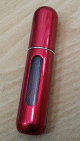 Mini-atomiseur de parfum pour Voyage - Bouteille vaporisateur vide en aluminium - Rouge