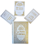 Pack Cadeau pour Femme (Le Noble Coran - La Citadelle du Musulman - Chapitre 'Amma - Les 40 hadiths) - Bilingue francais/arabe - Couleur blanc dore