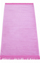 Tapis de priere adulte unie sans motifs - Ultra-doux type velours - Couleur rose clair