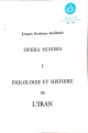 Opera minora I - Philologie et histoire de l'Iran (1974) - 1/3 Opera minora I - Philologie et histoire de l'Iran (1974) - 1/3