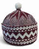 Bonnet chachiya d'hiver pour homme - Couleur rouge bordeaux