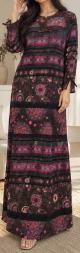 Robe de maison longue orientale YASMIN